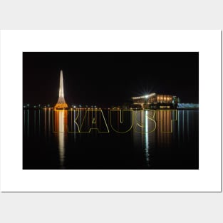 Night Shot of KAUST Beacon Posters and Art